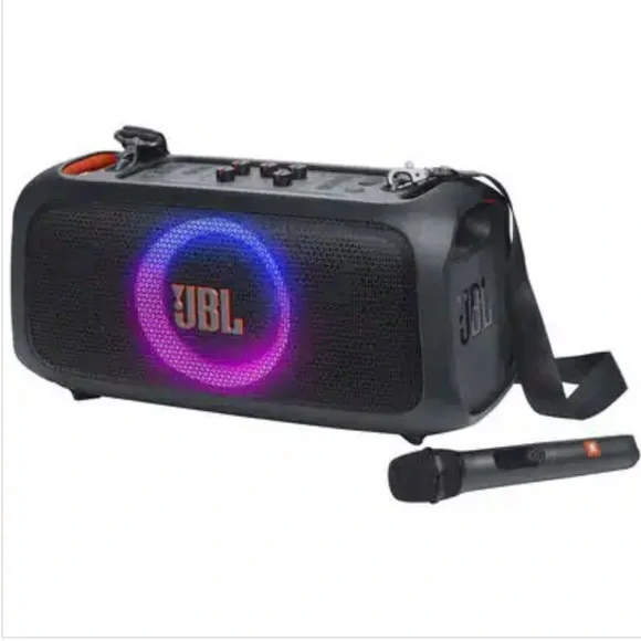 JBL Partybox On-The-Go Essential Rechargeable Splashproof Bluetooth Speaker - Picture 2 of 12